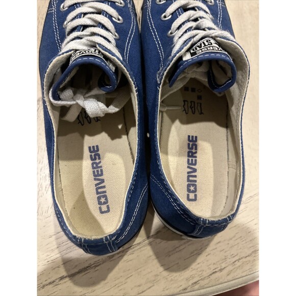 Converse Chuck Taylor All Star Low Top Shoes Womens Size 8 Blue Canvas Cleaned - Picture 5 of 7